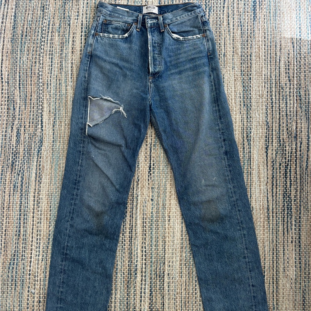 Agolde 90s Pinch Waist Denim Jeans - Picture 2 of 3